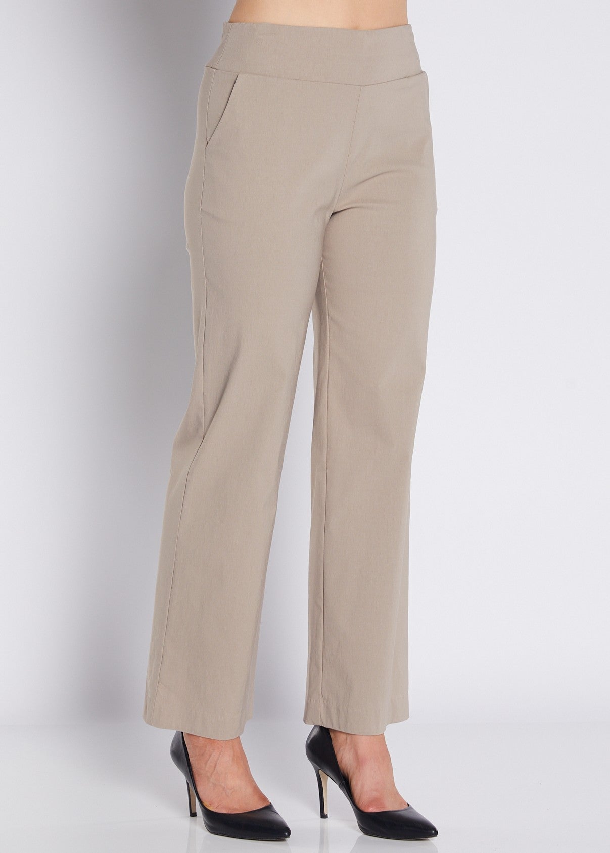 Arrow Heritage Bengaline miracle stretch wide leg pant in raffia
