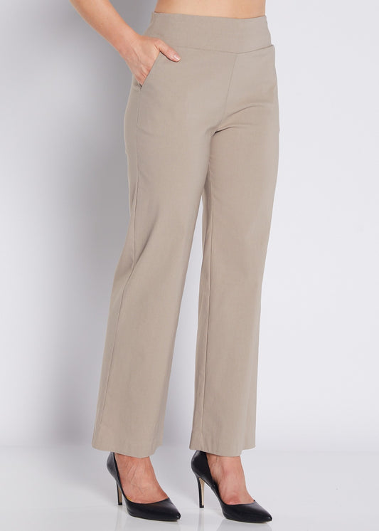 Arrow Heritage Bengaline miracle stretch wide leg pant in raffia