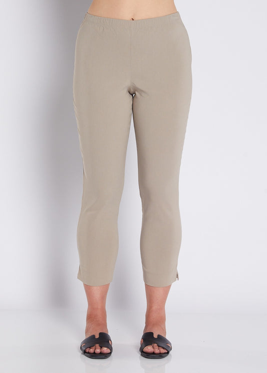 Everyday Heritage Bengaline miracle stretch 7/8 fitted pant in raffia