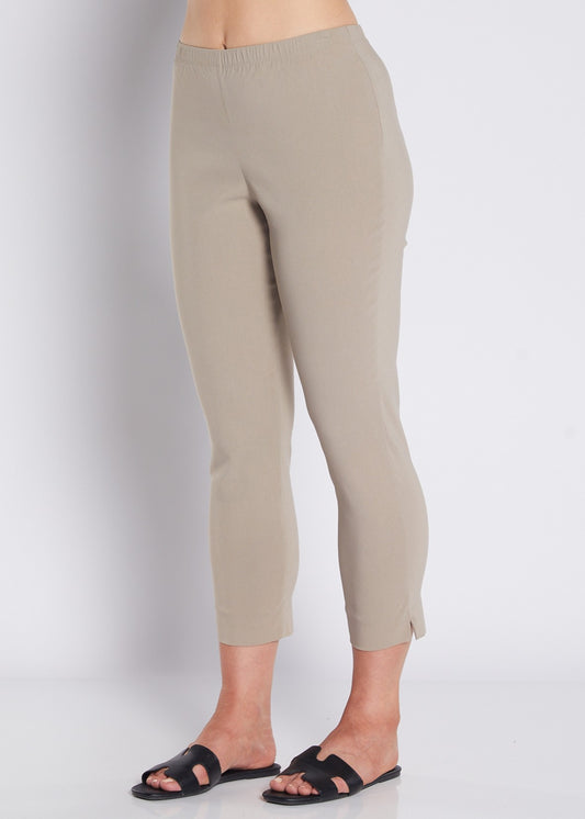 Everyday Heritage Bengaline miracle stretch 7/8 fitted pant in raffia