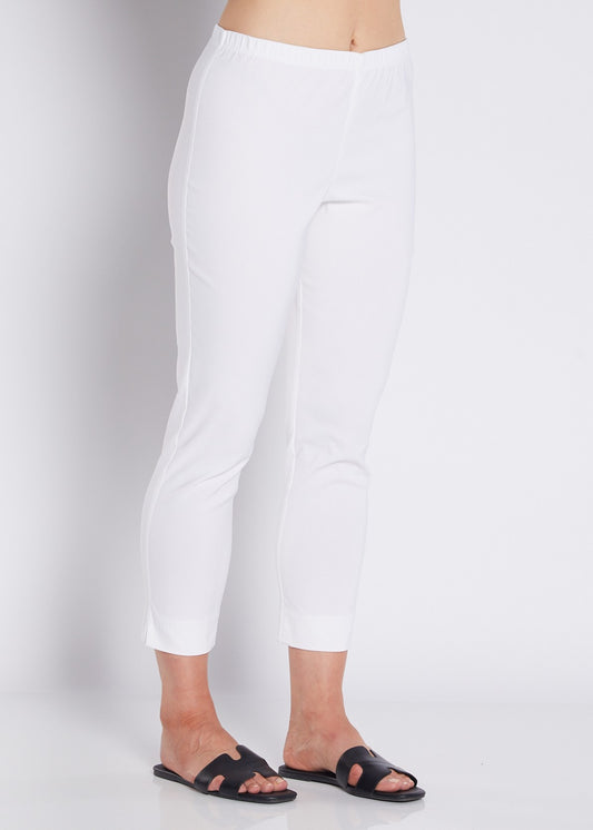 Everyday Heritage Bengaline miracle stretch 7/8 fitted pant in white