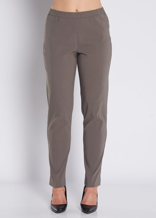 Narrow Heritage Bengaline miracle stretch slim pants in bark neutral