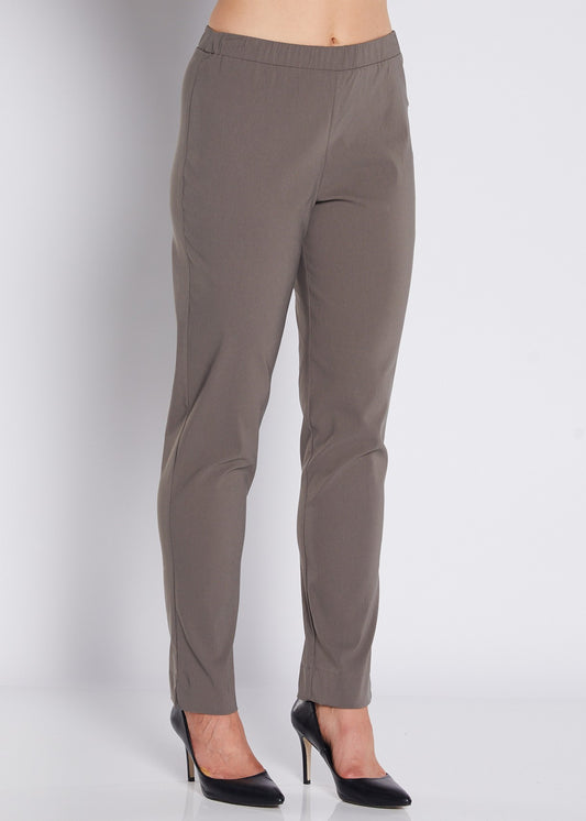 Narrow Heritage Bengaline miracle stretch slim pants in bark neutral