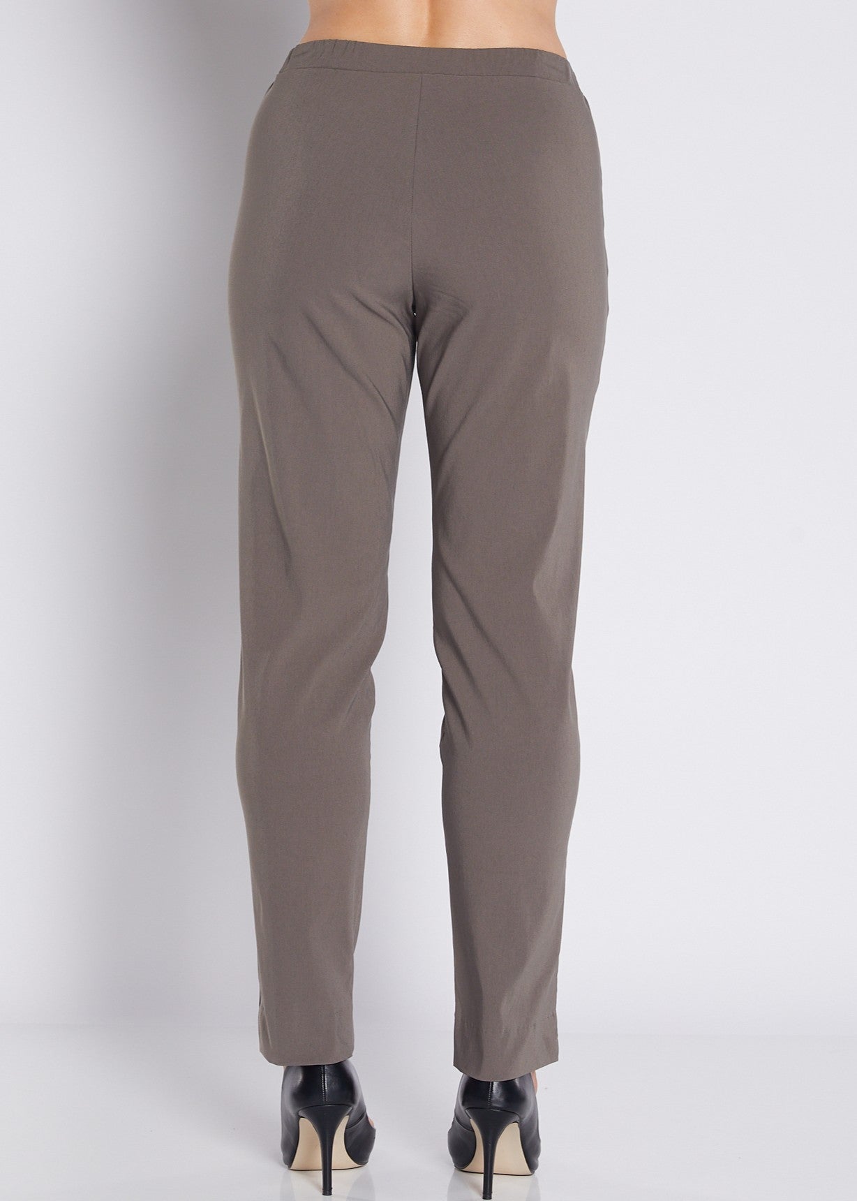 Narrow Heritage Bengaline miracle stretch slim pants in bark neutral