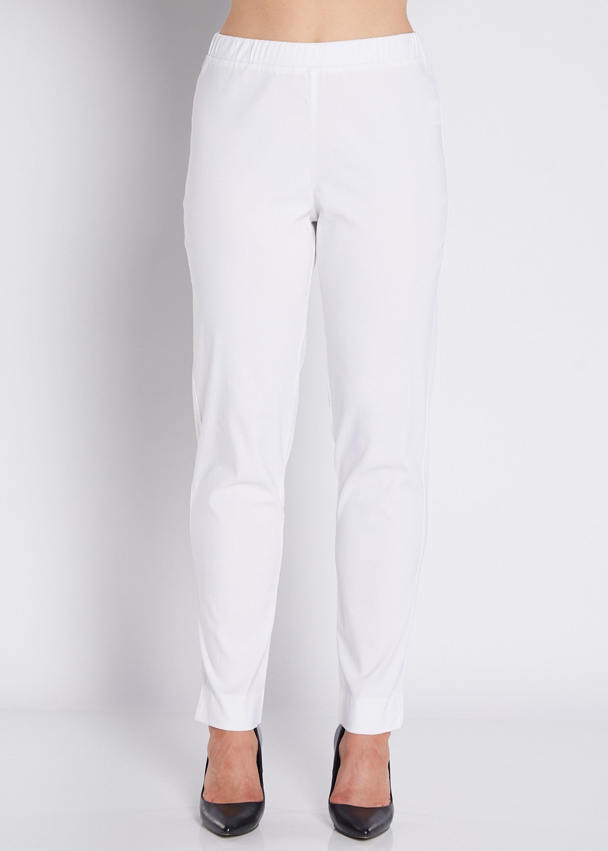 Bengaline Stretch Slim Pants in White