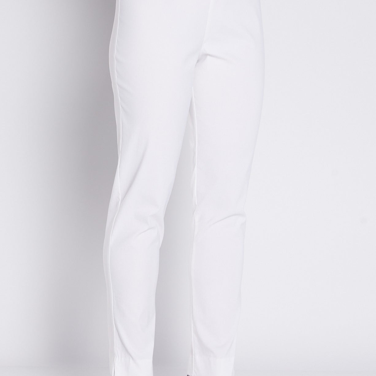 Bengaline Stretch Slim Pants in White