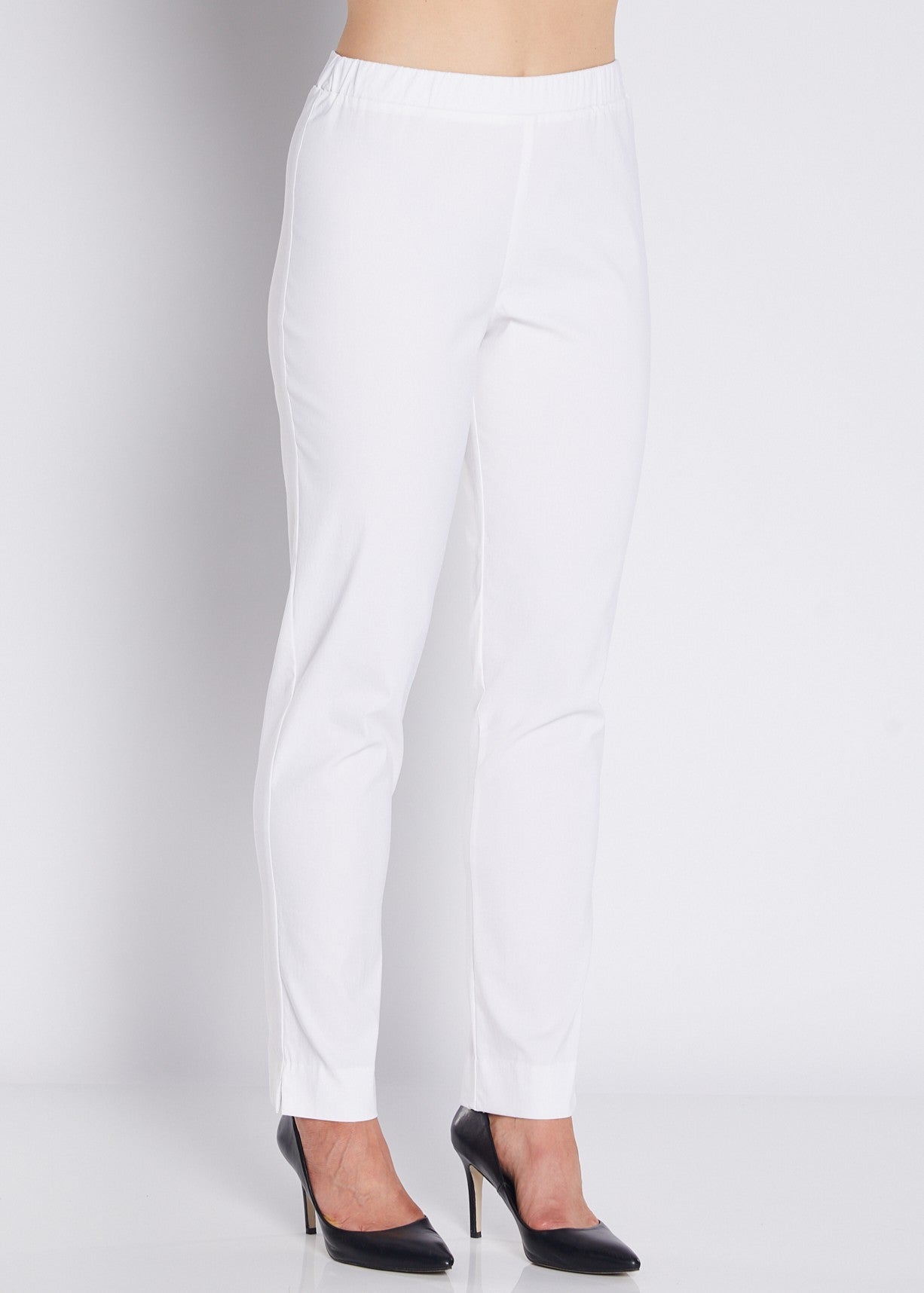 Bengaline Stretch Slim Pants in White