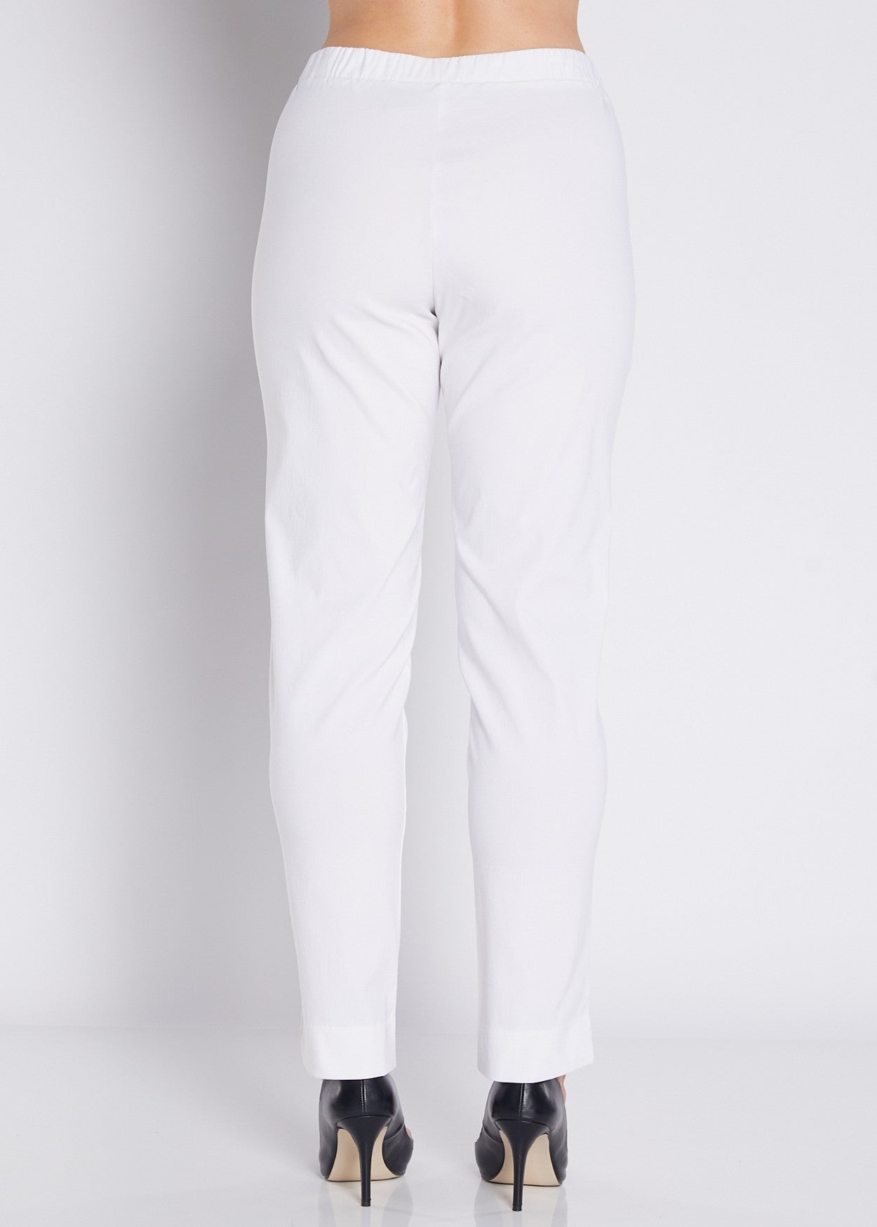 Bengaline Stretch Slim Pants in White