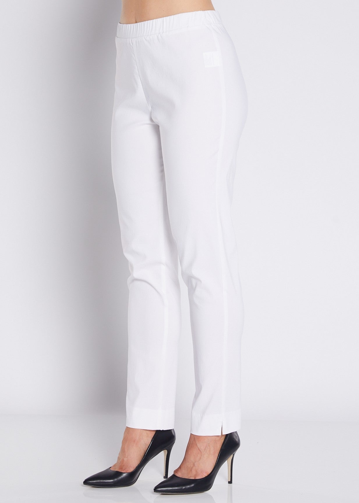 Bengaline Stretch Slim Pants in White