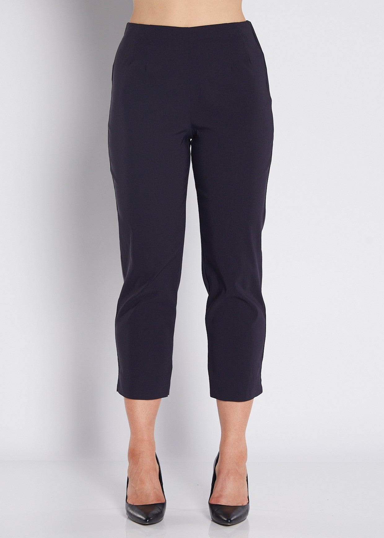 Wow Heritage Bengaline miracle stretch 7/8 straight pants in navy