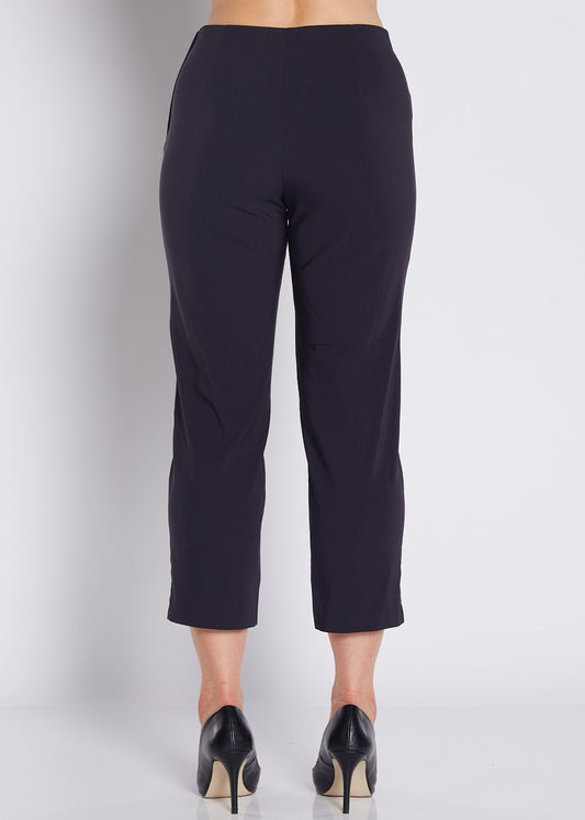 Wow Heritage Bengaline miracle stretch 7/8 straight pants in navy