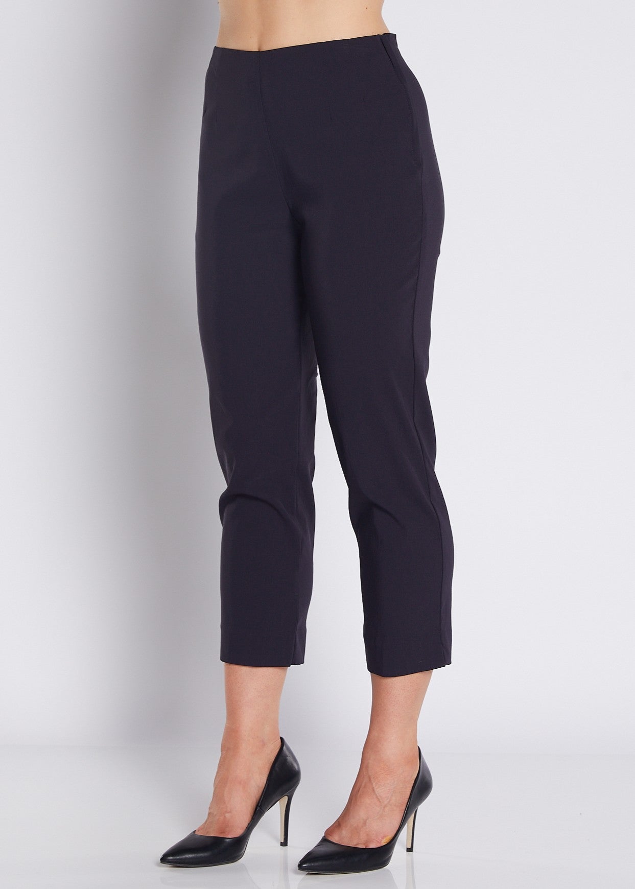 Wow Heritage Bengaline miracle stretch 7/8 straight pants in navy