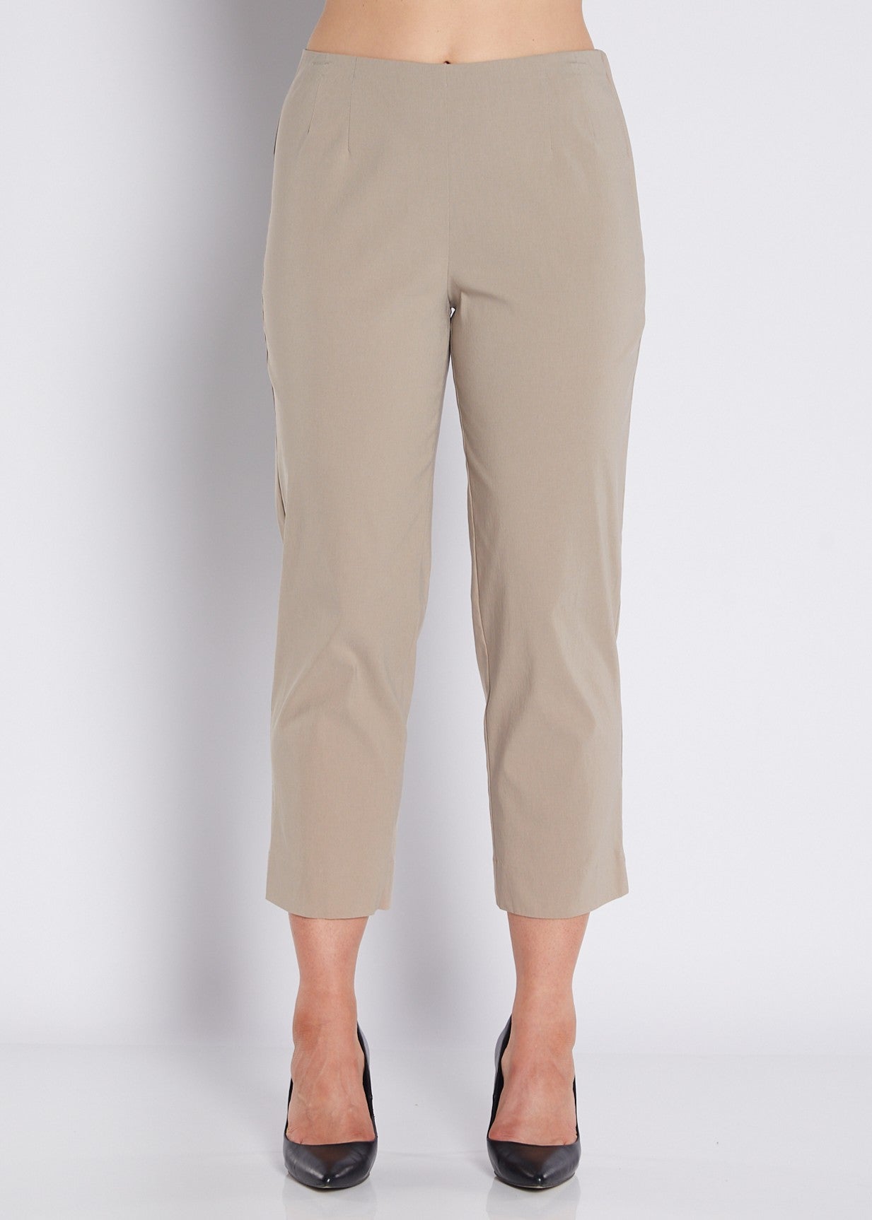 Wow Heritage Bengaline miracle stretch 7/8 straight pants in raffia