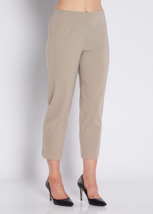 Wow Heritage Bengaline miracle stretch 7/8 straight pants in raffia