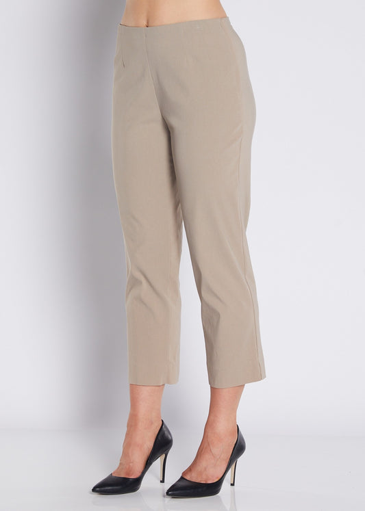 Wow Heritage Bengaline miracle stretch 7/8 straight pants in raffia