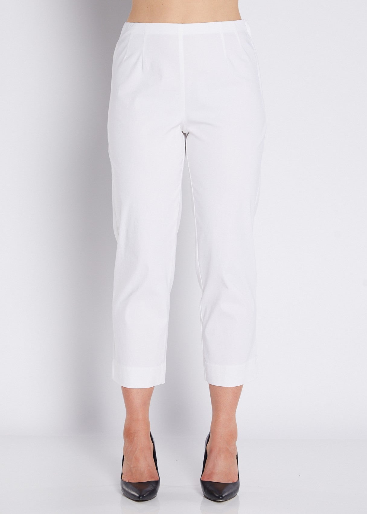 Wow Heritage Bengaline miracle stretch 7/8 straight pants in white