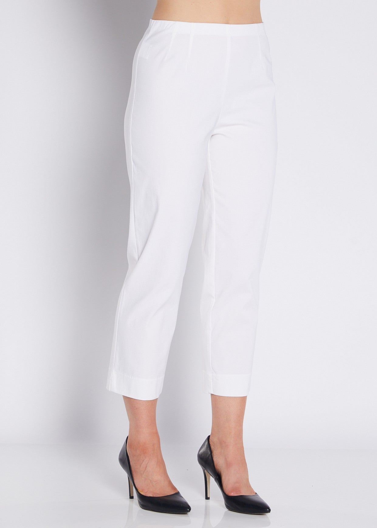 Wow Heritage Bengaline miracle stretch 7/8 straight pants in white