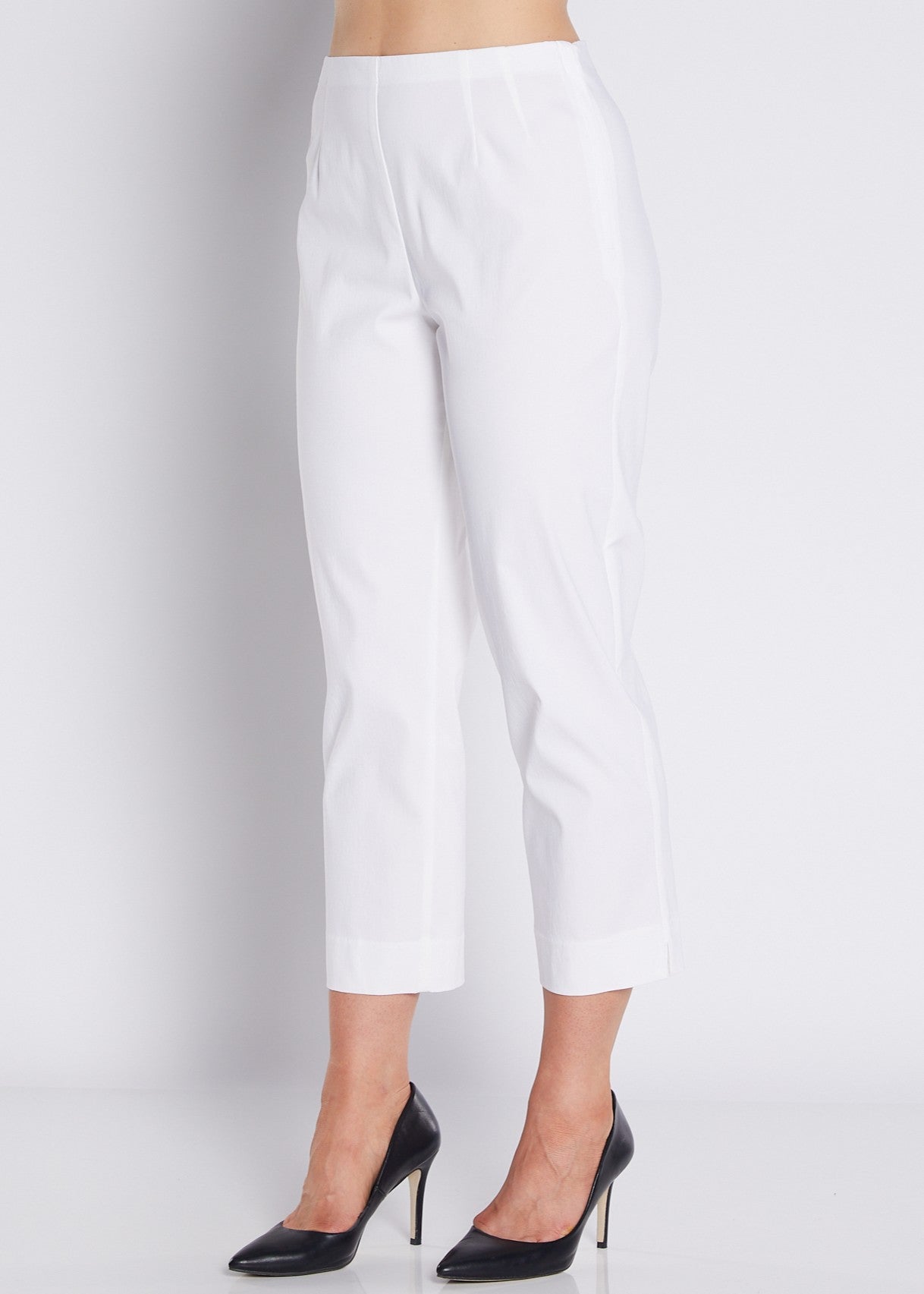 Wow Heritage Bengaline miracle stretch 7/8 straight pants in white