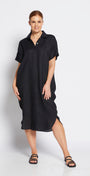 Philosophy Australia Beyah Linen Dress in Black