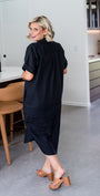 Philosophy Australia Beyah Linen Dress in Black