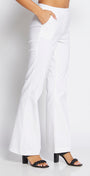Philosophy Australia Bootie miracle Bengaline kick flare pant - white, made in Australia