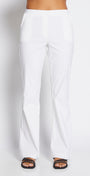 Philosophy Australia Bootie miracle Bengaline kick flare pant - white, made in Australia