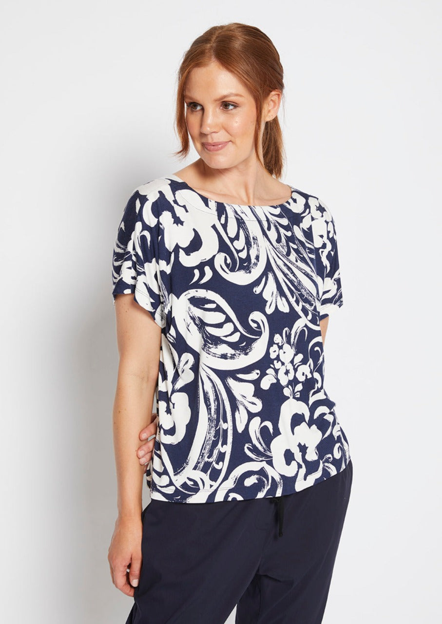 Jojo top in Campri print