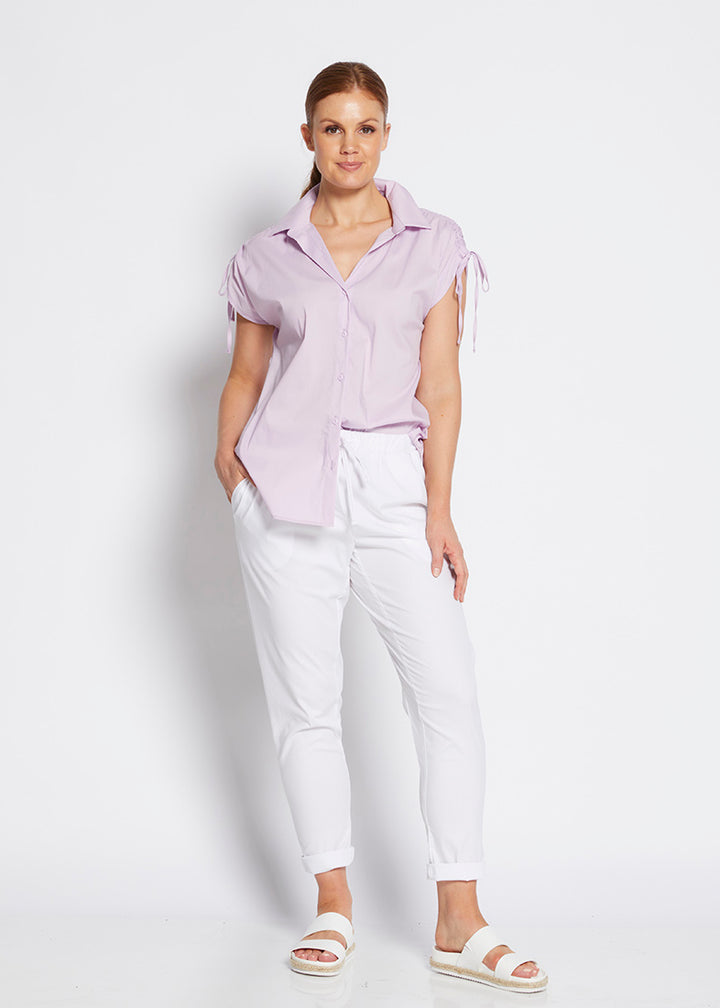 Rocket City stretch cotton pant in white