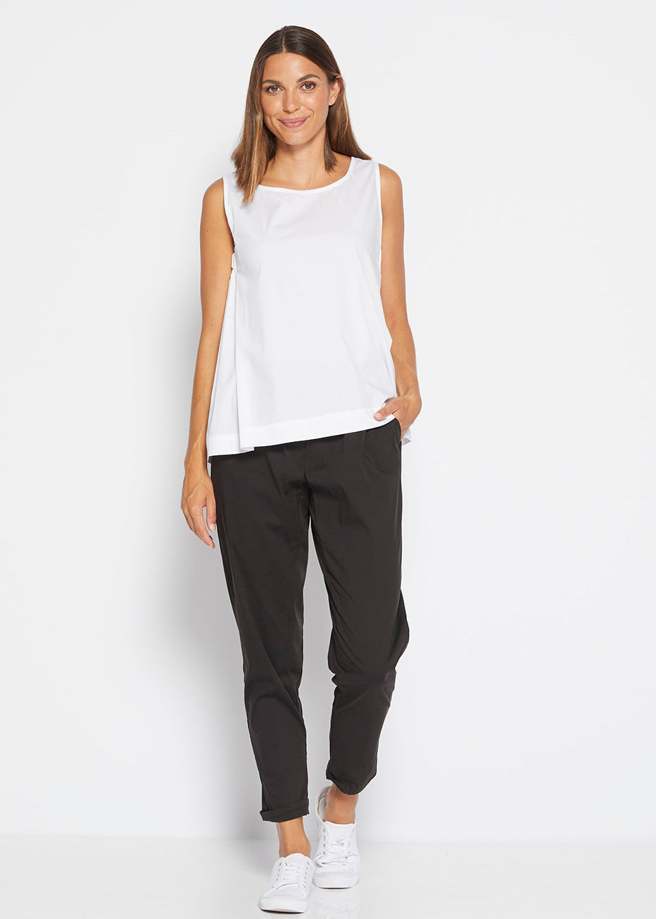 Rocket City stretch cotton pant in black