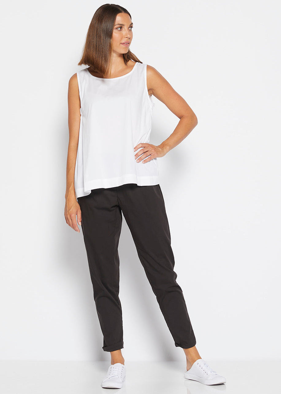 Rocket City stretch cotton pant in black