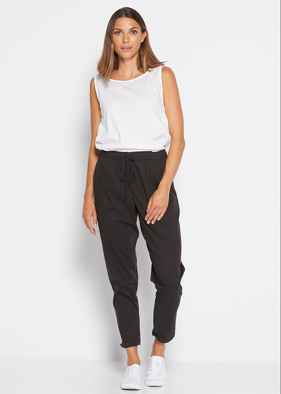 Rocket City stretch cotton pant in black