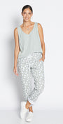 Philosophy Australia Travel printed Bengaline relaxed pant in Deco, sustainable slow fashion made in Australia
