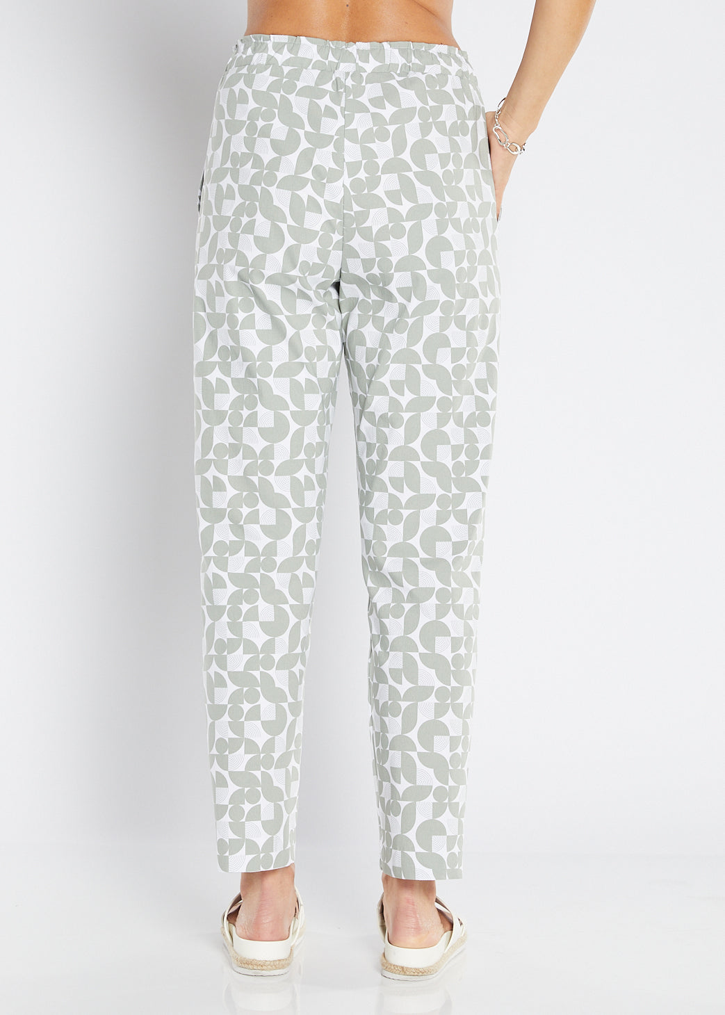 Philosophy Australia Travel printed Bengaline relaxed pant in Deco, sustainable slow fashion made in Australia