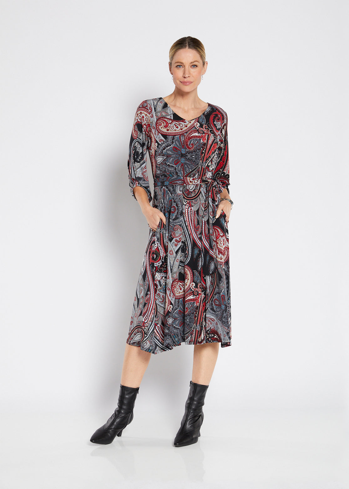 Philosophy Australia Drake slinky jersey reversible midi dress in Alila, sustainable slow fashion made in Australia