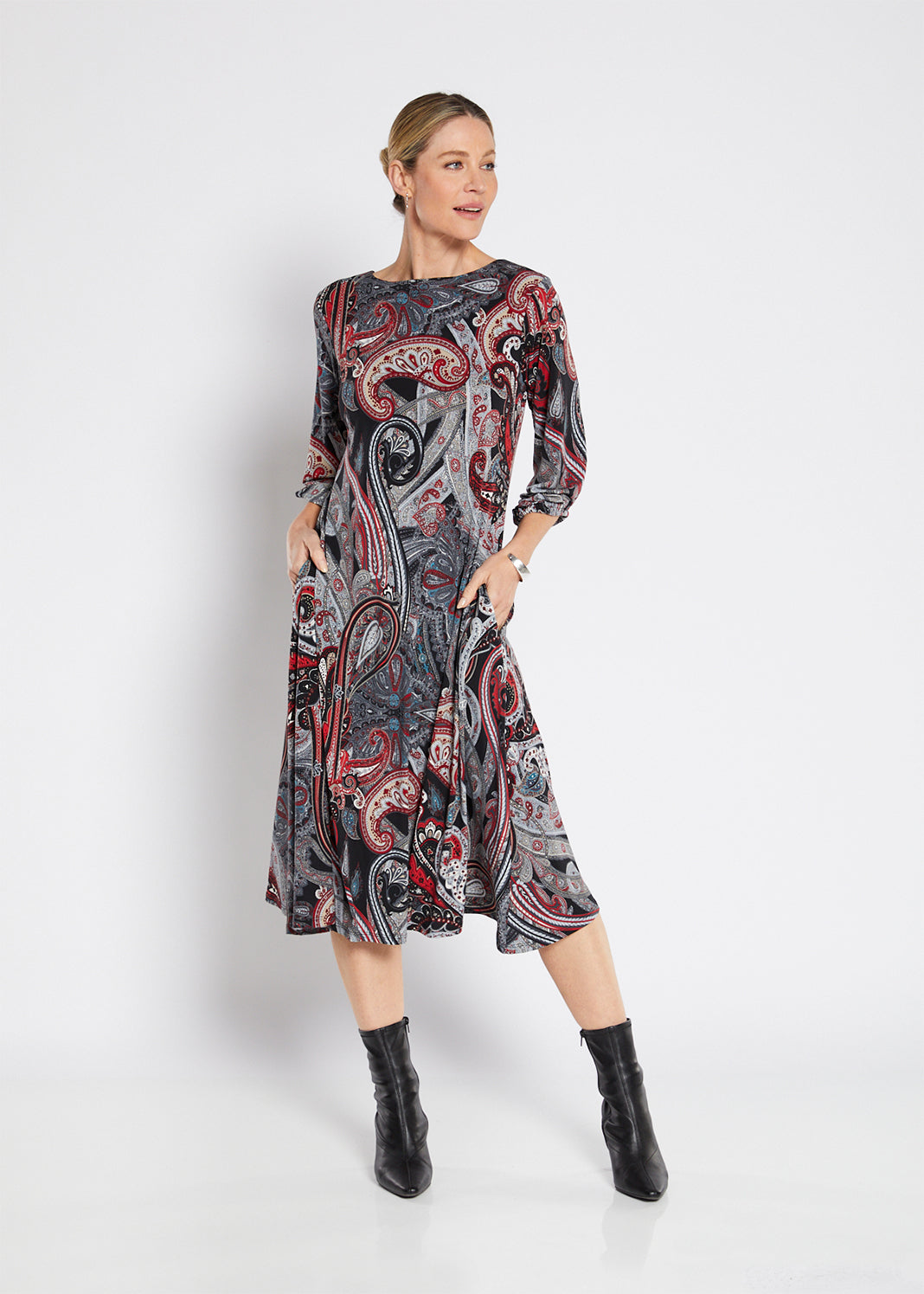 Philosophy Australia Drake slinky jersey reversible midi dress in Alila, sustainable slow fashion made in Australia