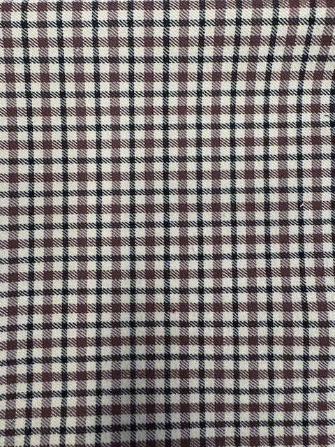 Major check Bengaline wide leg pant in Toffee micro check