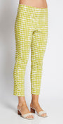 Philosophy Australia Easy printed bengaline 7/8 pants - Stark Citrus, made in Australia