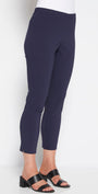 Everyday Miracle Bengaline Women's 7/8th length slim-cut pants in french navy.