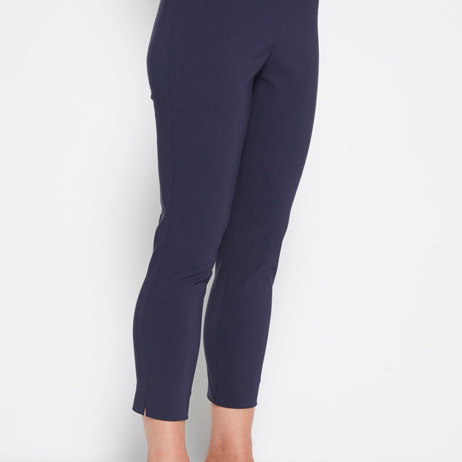Everyday Miracle Bengaline Women's 7/8th length slim-cut pants in french navy.