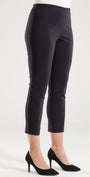 Everyday Miracle Bengaline Women's 7/8th length slim-cut pants in ink navy.