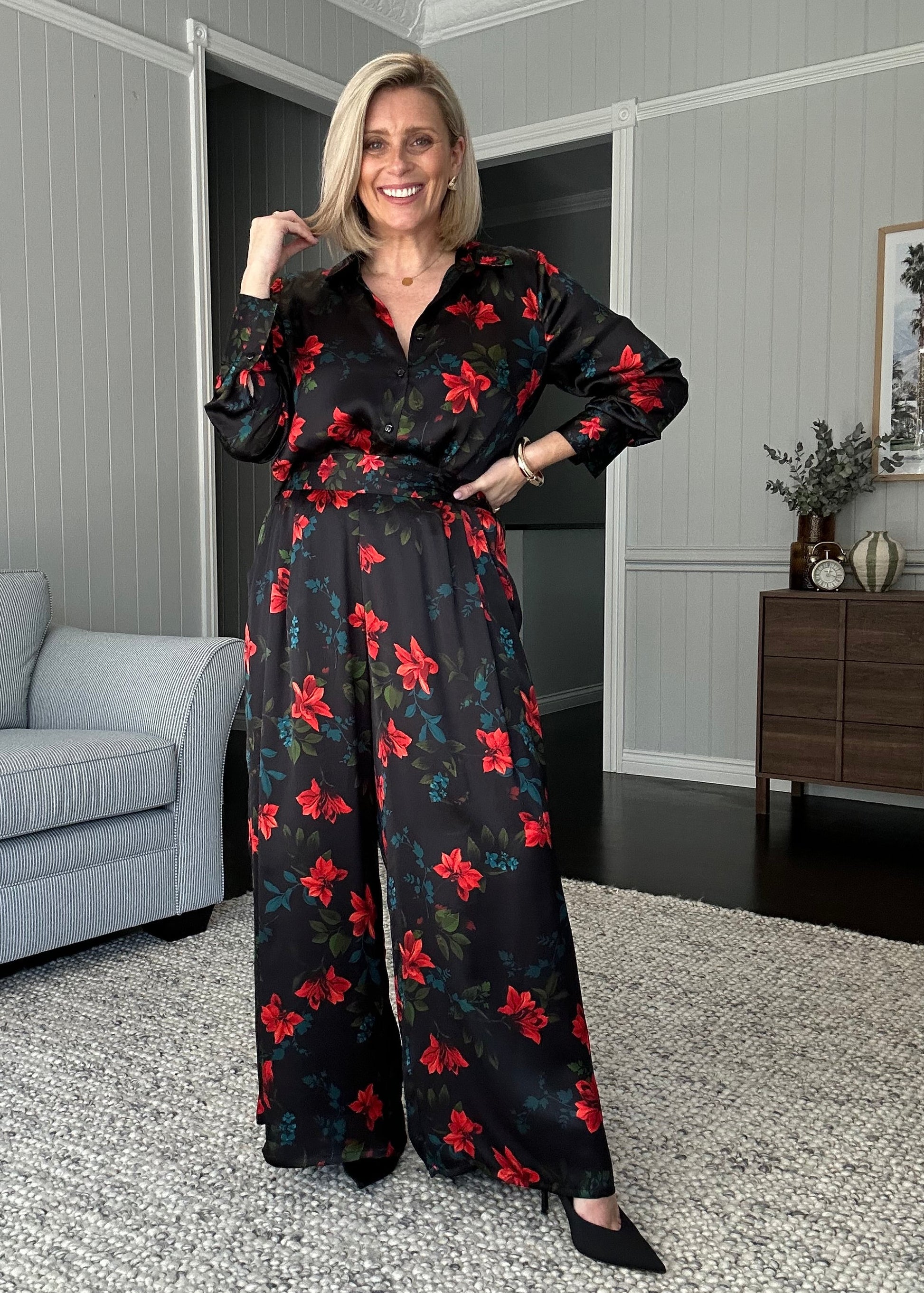 Philosophy Australia x denu collection Cecilia silk shirt