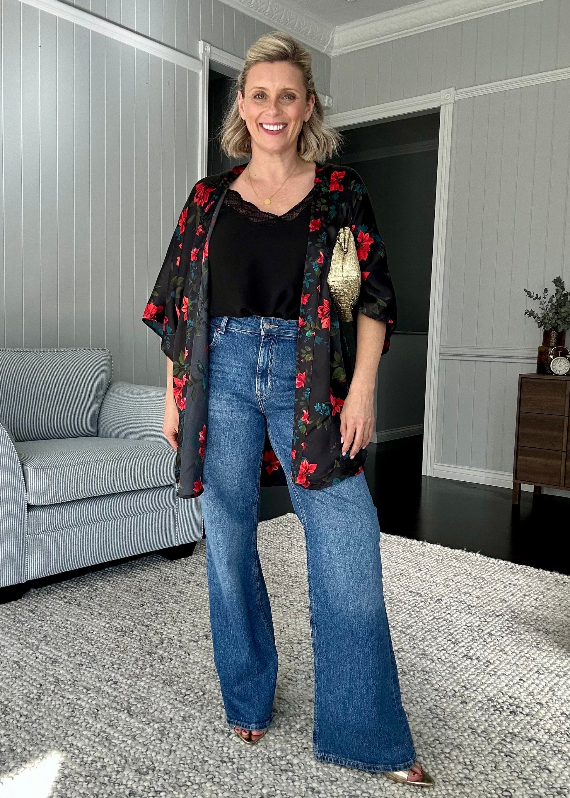 Philosophy Australia x denu collection Claudia silk kimono