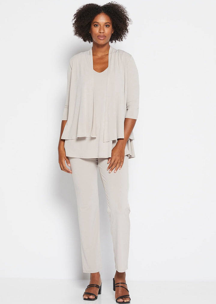 Linear Jersey Pant in Champagne