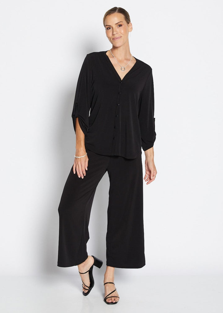 Lundie Foundation slinky jersey culotte in black