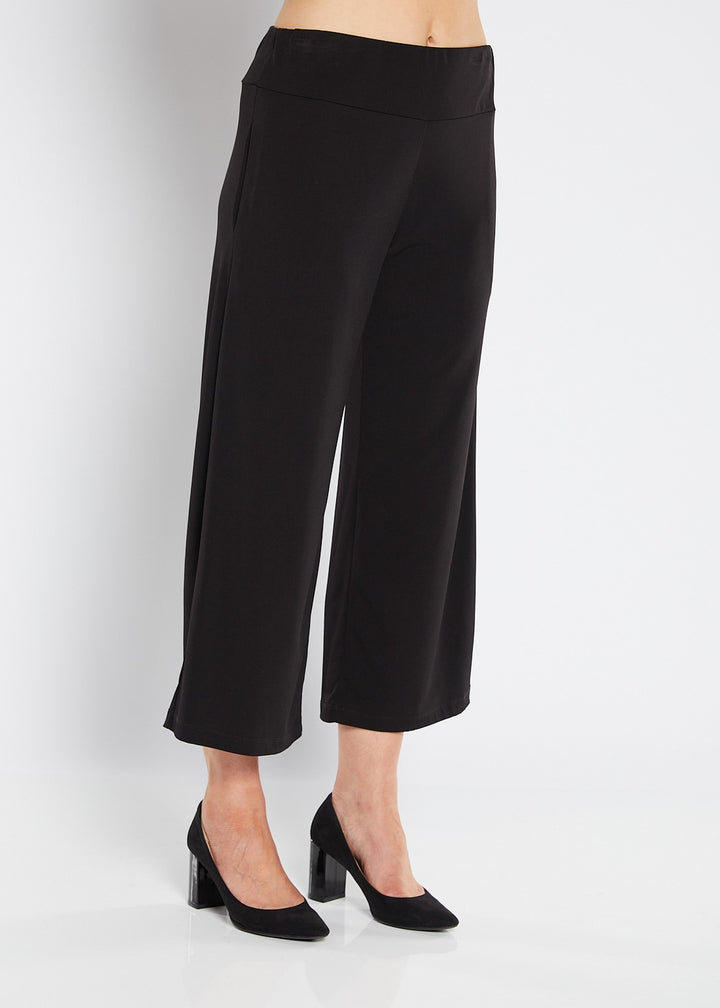 Lundie Foundation slinky jersey culotte in black