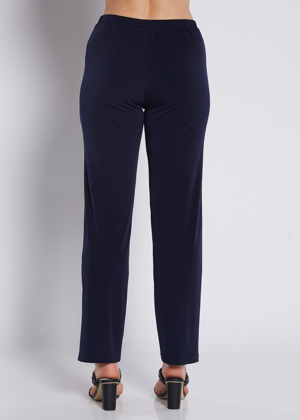 Jersey Straight Pant in Navy