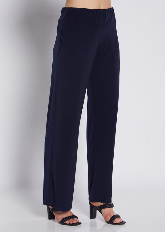 Paltrow Foundation slinky jersey wide leg pant in navy