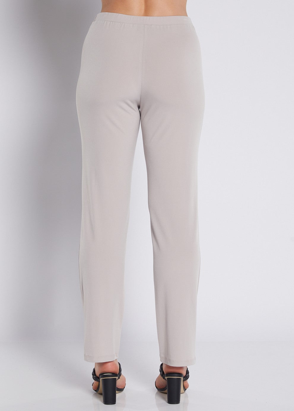 Jersey Straight Pant in Neutral Champagne