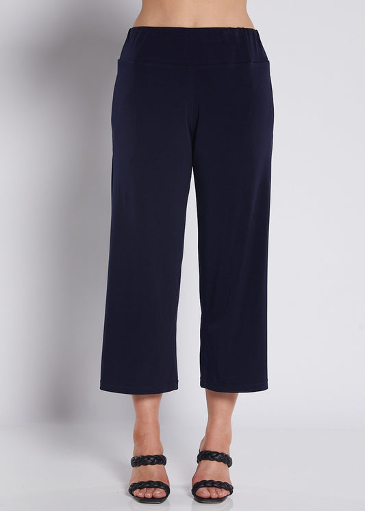 Lundie Foundation slinky jersey culotte in navy