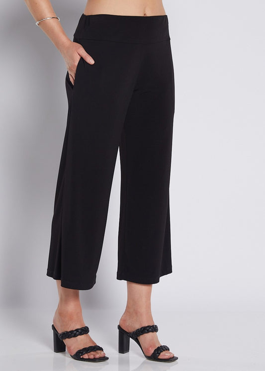 Lundie Foundation slinky jersey culotte in black